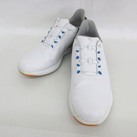 フットジョイ ゴルフシューズ 白×グレー フューエル 90122J スパイク