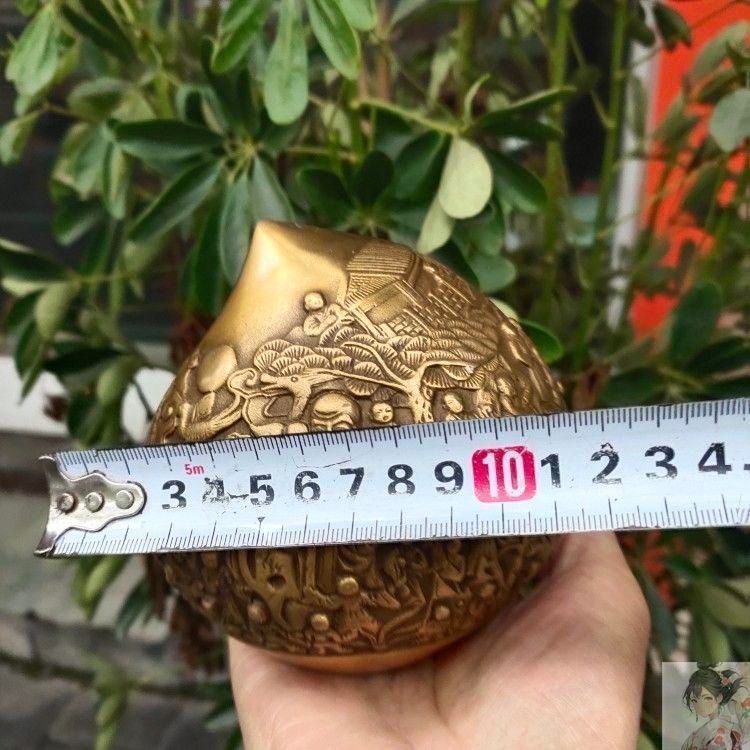 銅細工 百子桃 茶寵 装飾品 工芸品 美術品 置物 銅細工 百子桃 茶寵 装飾品 工芸品 美術品 置物