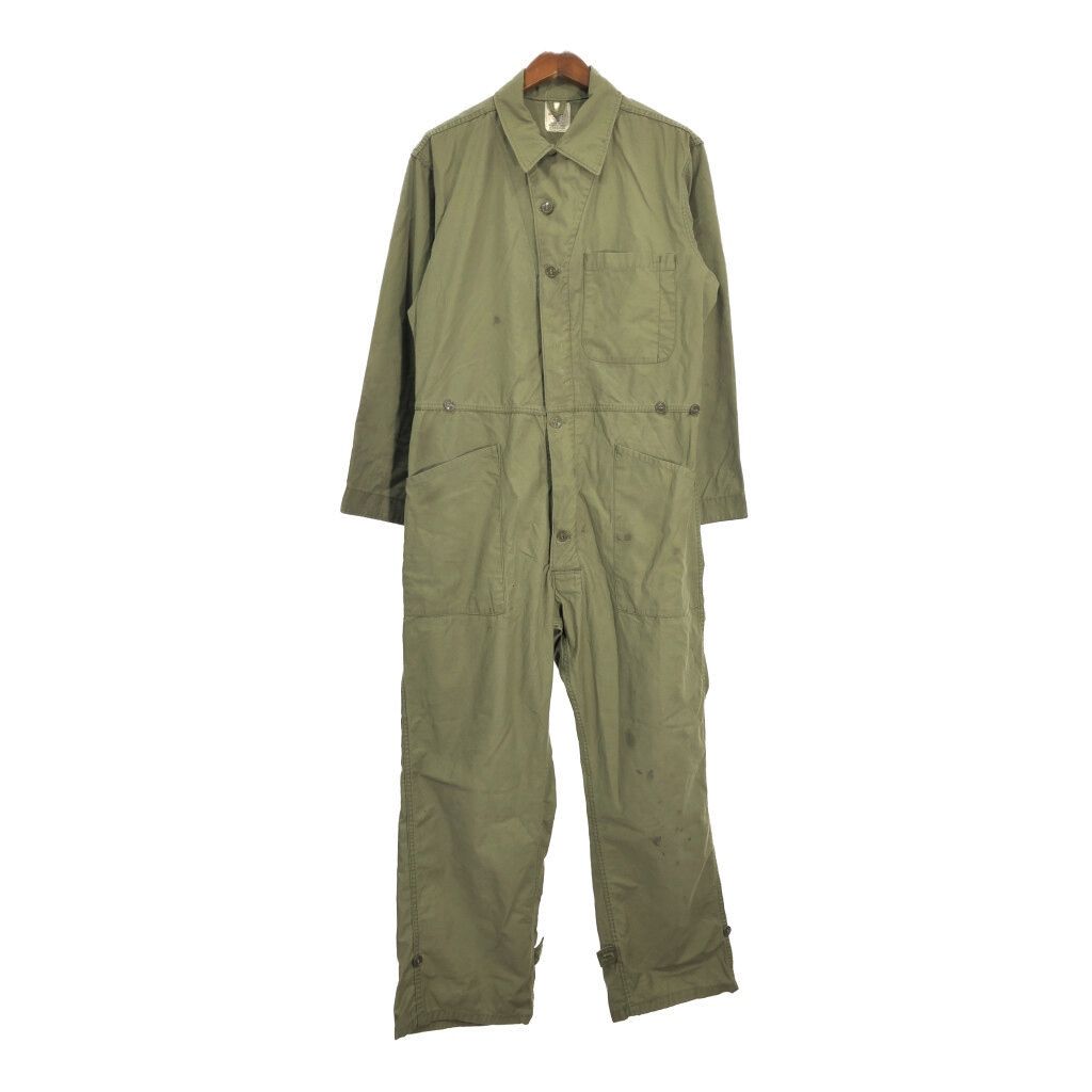 70年代 米軍実物 U.S.ARMY OG-107 コットンサテン カバーオール