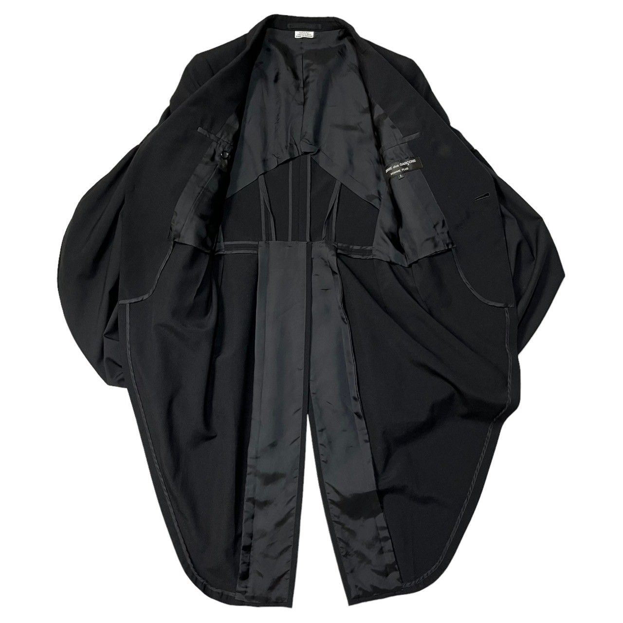 COMME des GARCONS HOMME PLUS(コムデギャルソンオムプリュス) 20SS オルランド期 puff sleeve  swallowtail jacket パフスリーブ 燕尾 ジャケット PE-J030 AD2019 オーランド期 - メルカリ