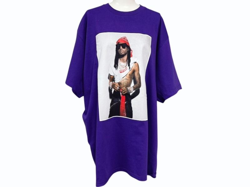 ♥ Supreme シュプリーム Playboi Carti プレイボイ カルティ PHOTO TEE 半袖Ｔシャツ パープル サイズXL FW25T50 4b006366