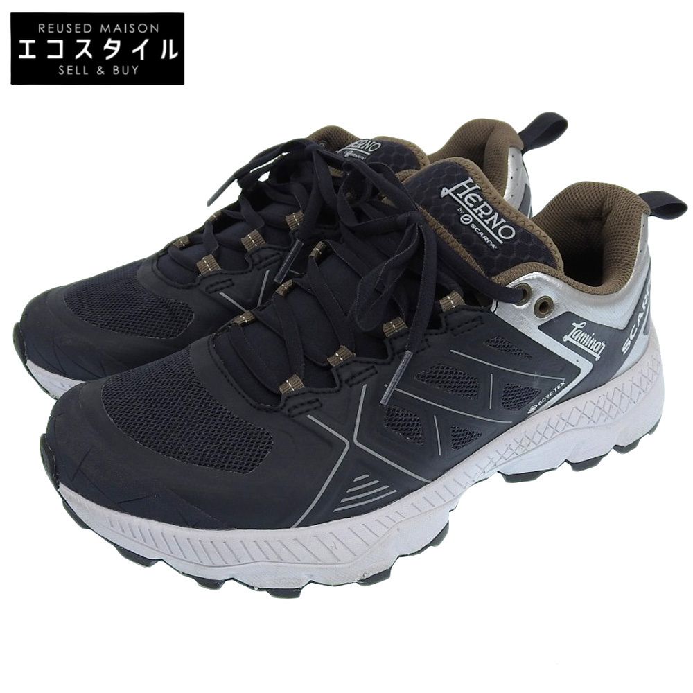 HERNO ヘルノ HERNO ヘルノ Laminar ラミナー ゴアテックス ローカットスニーカー メンズ ネイビー 25.5cm SH001UL 40(EU)