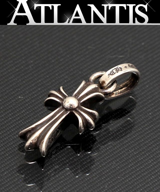 CHROME HEARTS 銀座店 クロムハーツ ベイビー ファットクロス ペンダント チャーム メンズ シルバー SV925 98900
