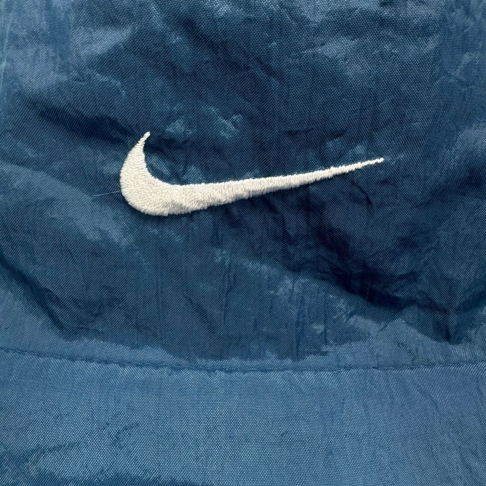 90s XL NIKE Logo Embroidery Nylon Zip-up Jacket ナイキ