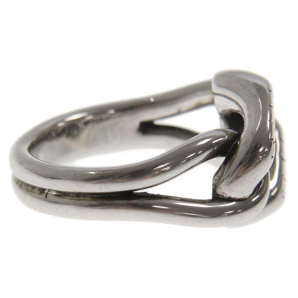 CELINE セリーヌ アニマル グルメット リング 真鍮 ヴィンテージシルバー CELINE (セリーヌ) ANIMALS GOURMETTE RING IN BRASS WITH VINTAGE