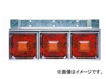 ジェットイノウエ 角型3連フラッシュテールランプ大型(リレー付) 220×600×奥行145mm 定格：24V 入数：R/Lセット 525701