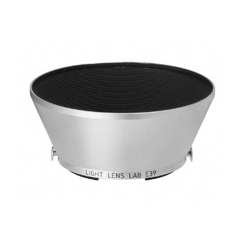 送料無料 ♥ 未開梱 LIGHTLENSLAB LIGHT LENS LAB レンズフード L-E39-R 真鍮製 ラッパ型 E39 シルバー LE39RS