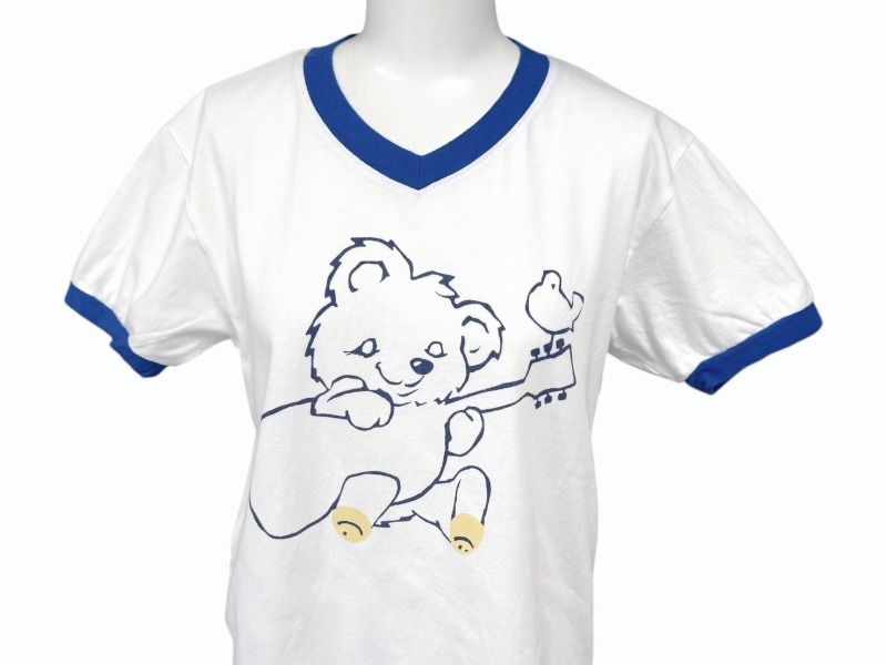 新品未使用 KAPITAL キャピタル 20/-天竺 VネックリンガーT(リトルベア  