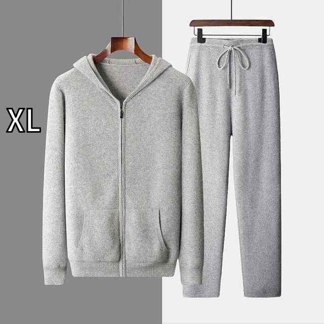 XL 秋冬 コーデ メンズ 服 シンプル ファッション オシャレ 大人 かっこいい 大きいサイズ ストリート 紳士服 ジャケット カーディガン スポーツ ニット フード付き スウェットシャツ カジュアル スウェット パンツ スーツ パーカー