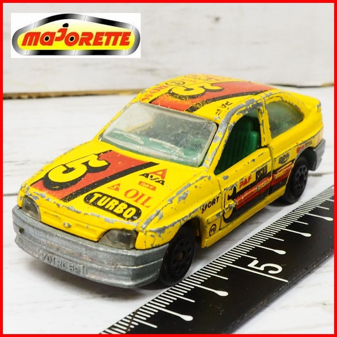 Majorette No.275【フォード エスコートFORD ESCORT黄色レース