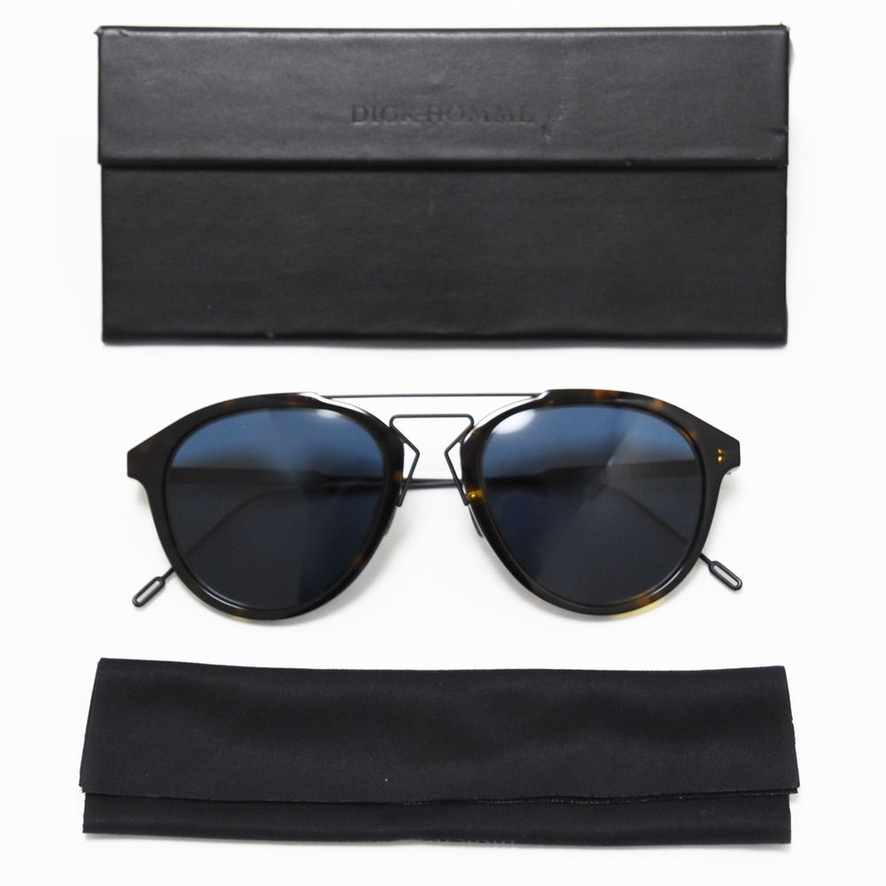 美品・ケース付　ディオール　Dior ビッグフェイス　サングラス　茶色　べっ甲 vol8_dr11-0013-8010-a8