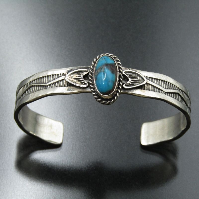 Sunshine Reeves ナバホ族 バングル ビズビー ターコイズ サンシャインリーブス スタンプワーク ブレスレット 80007149