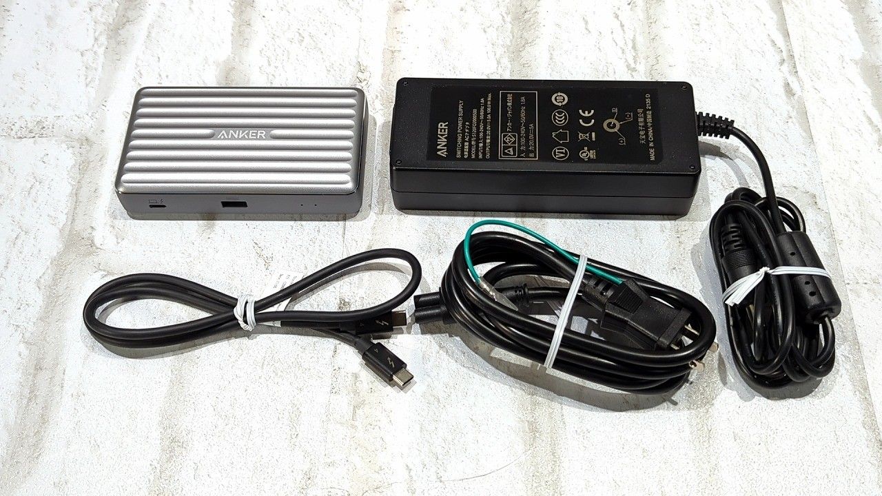 Anker アンカー PowerExpand 5-in-1 Thunderbolt 4 Mini Dock ドッキングステーション A8398