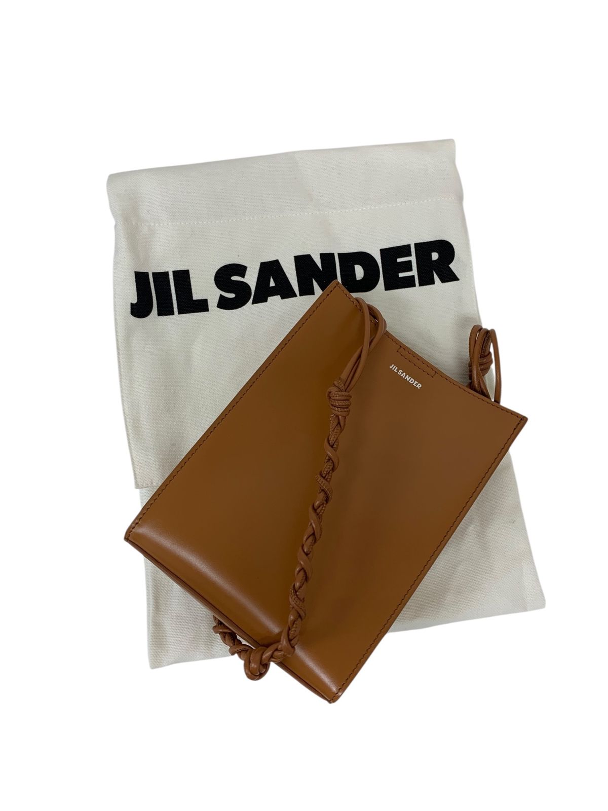 ジルサンダー Tangle スモール ショルダーバッグ キャメル レザー ITJJR8R0XT40