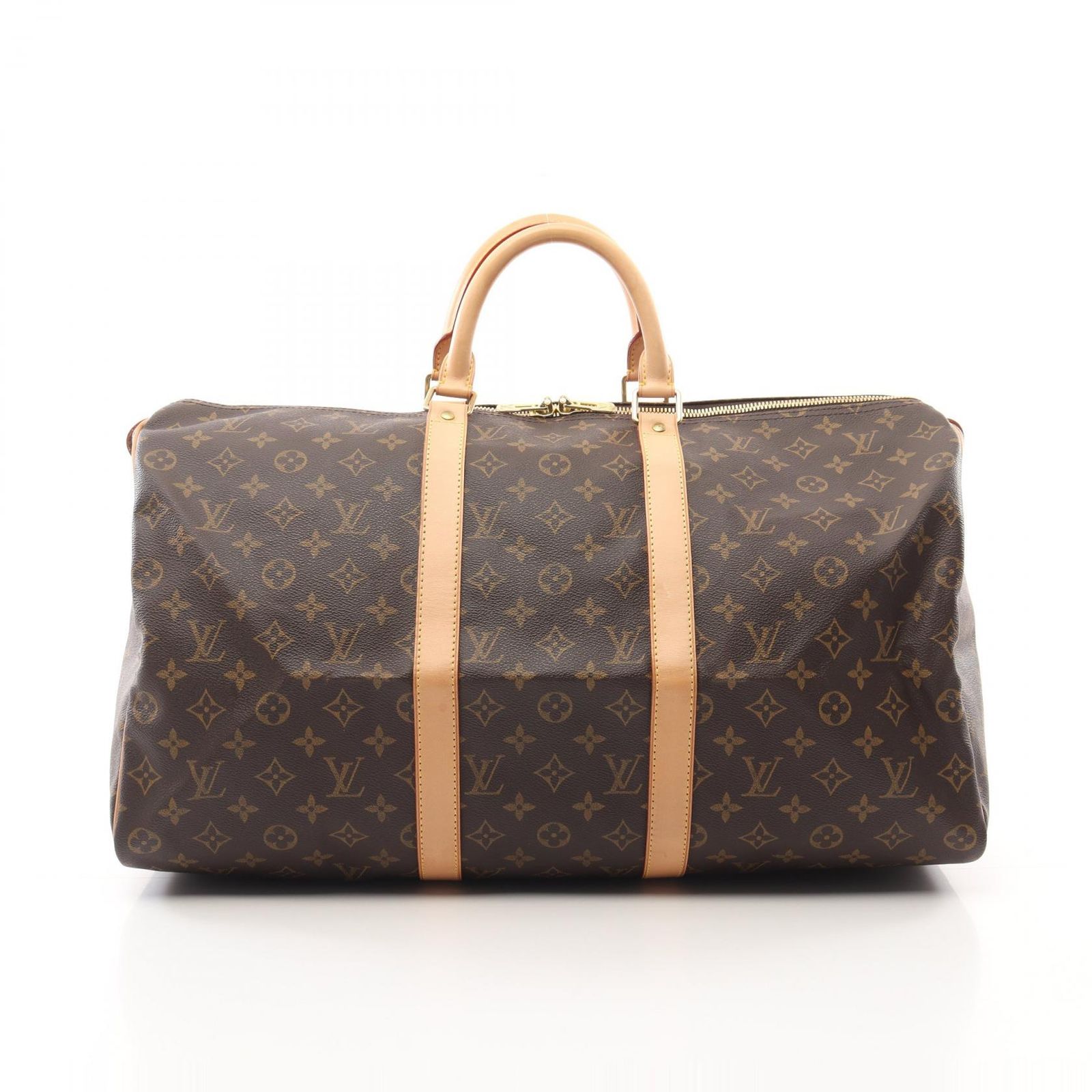 ルイ ヴィトン LOUIS VUITTON ボストンバッグ キーポル50 M41426 PVCコーティングキャンバス レザー キーポル50 ユニセックス Used A