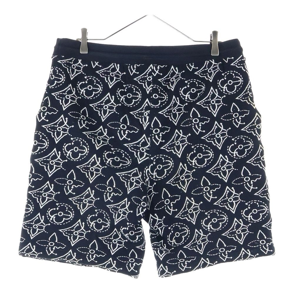 LOUIS VUITTON ルイヴィトン 21AW×NBA フラワーキルテッドショートパンツ ブラック RM212M DM0 HLY19W