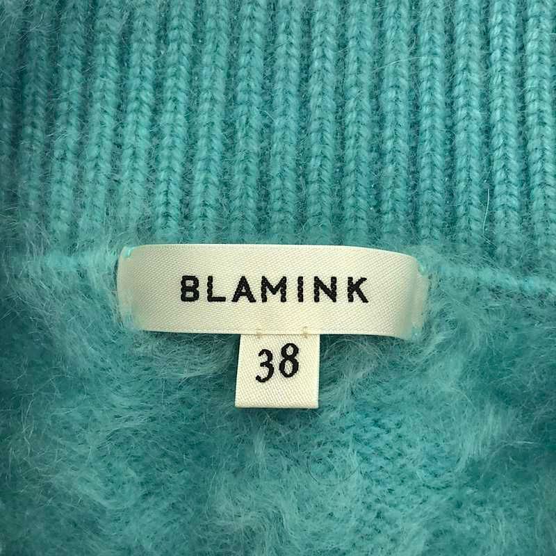 【値下げ】BLAMINK カシミヤファー 7G ニット ノースリーブニット 7918-299-0027 ブルー サイズ：36 (EC) BLAMINK / ブラミンク | カシミヤファー 7G ニットノースリーブ