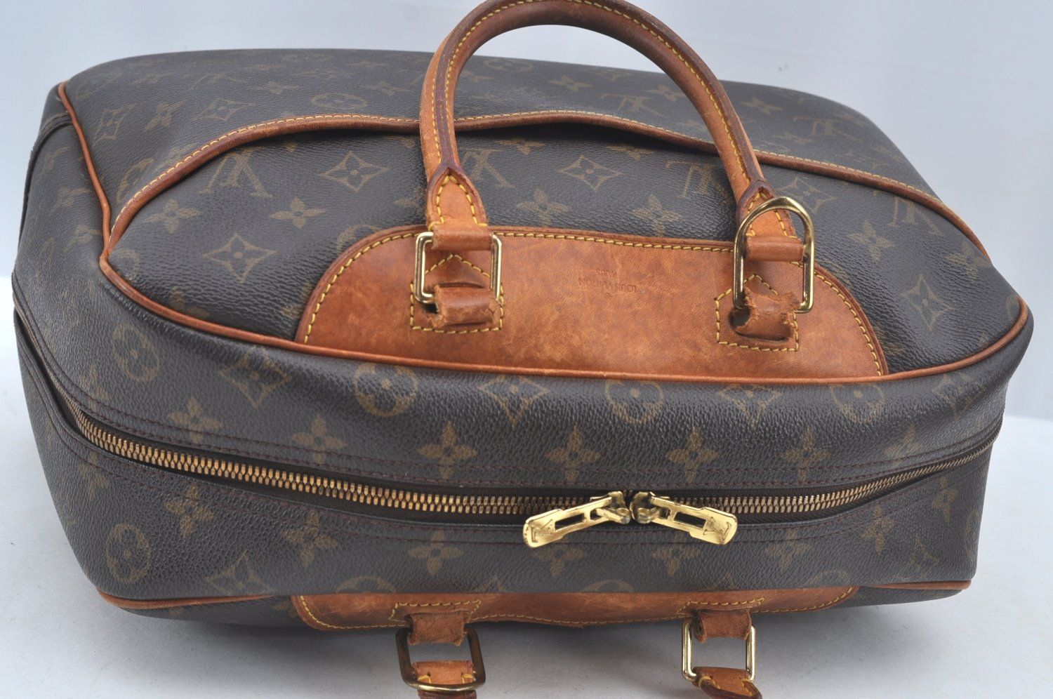 美品 LOUIS VUITTON モノグラム ドーヴィル ハンドバッグ LOUIS VUITTON ルイヴィトン M47270 ドーヴィル モノグラム
