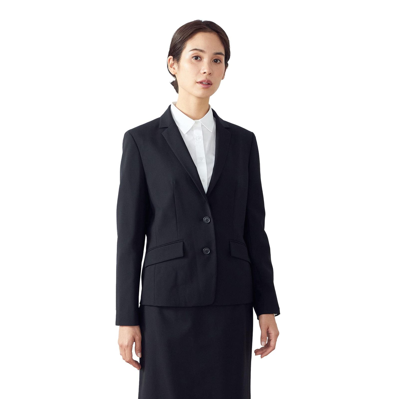 コムサ イズム COMME CA ISM セットアップ対応 テーラードジャケット 12-01GY01-202 M ブラック