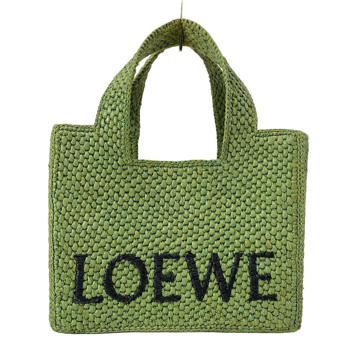 【LOEWE】ロエベフォント トート ミディアム★メドウグリーン LOEWE☆ミディアム ロエベフォントトートラフィアメドウグリーン