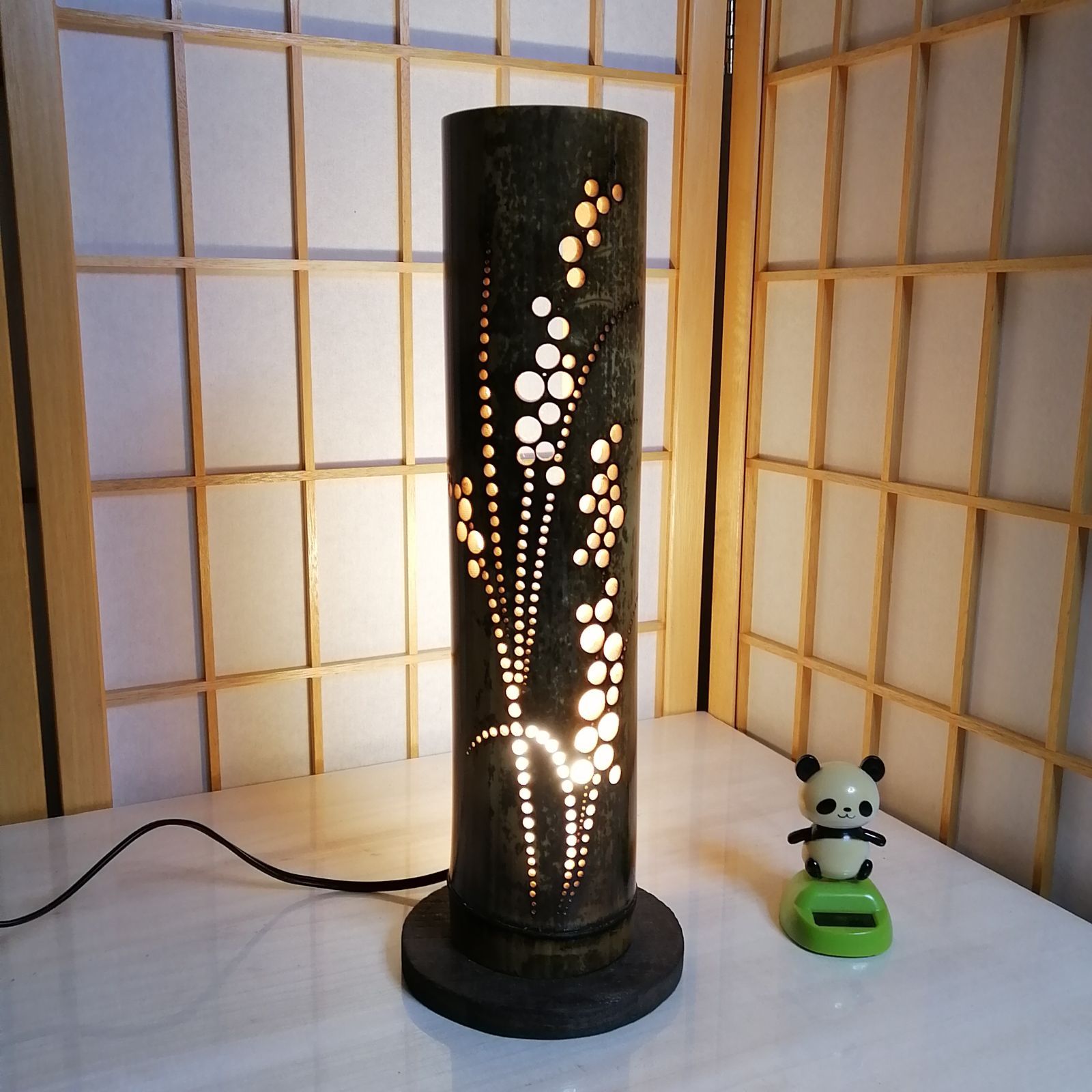 癒し灯火 竹行灯 No23263