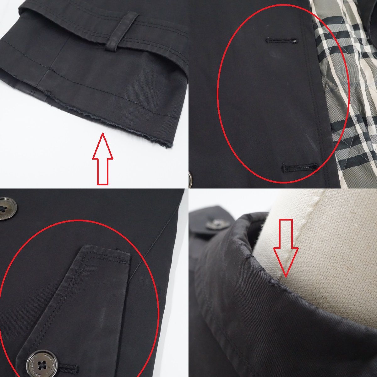 多忙の為即購入禁止美品✨　バーバリーブラックレーベル　トレンチコート BURBERRY BLACK LABEL トレンチコート USED品 バーバリー