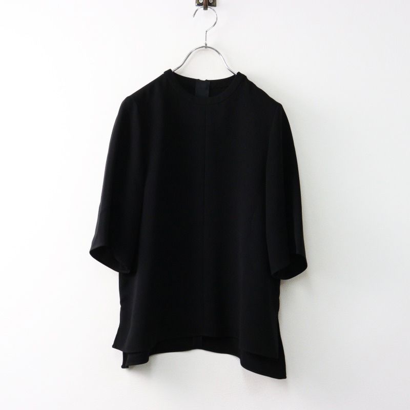 SOÉJU ソージュ ライトクロスクルーネックブラウス 現行 美品 soeju ライトクロスクルーネックブラウス(ブラック) ソージュ soeju