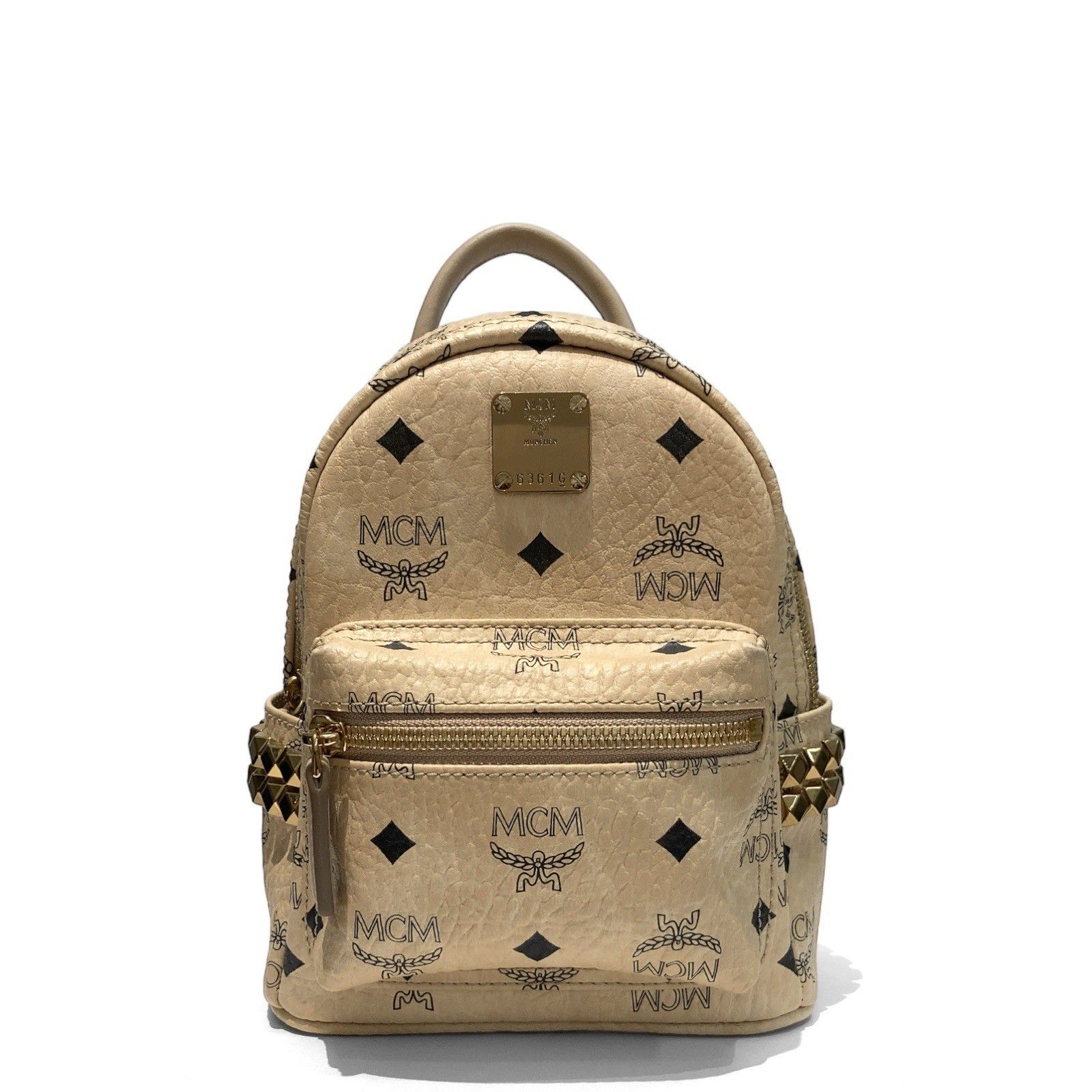 MCMリュック MCM リュック バッグパック バッグ 大人気 ベージュ