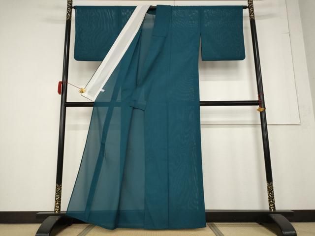 激安で高品質＆送料無料！ 平和屋着物＊夏物 色無地 絽 高麗納戸色 洗える着物 AABB0639st 本店なら人気のもSALE価格で!