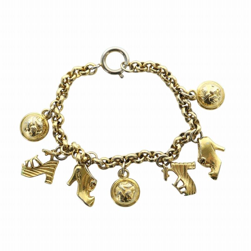 サルヴァトーレフェラガモ　チャームブレスレット 金色 Salvatore Ferragamo サルヴァトーレ・フェラガモ ブレスレット