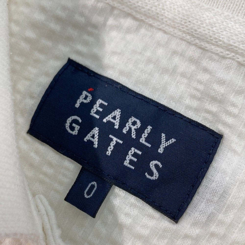 サイズ：0 PEARLY GATES パーリーゲイツ シアサッカー 半袖