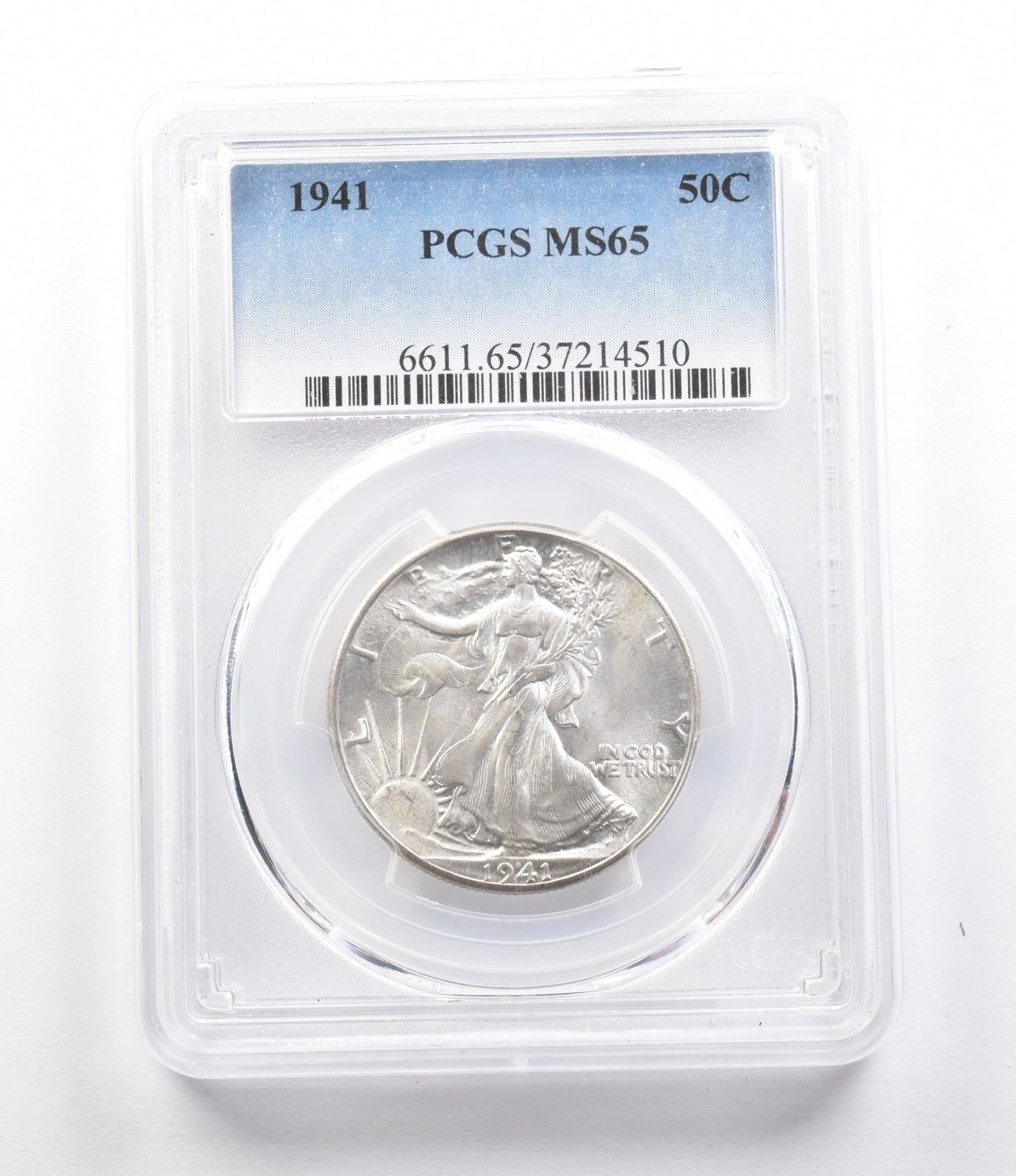 1941年ウォーキング リバティ ハーフダラー MS65 PCGS