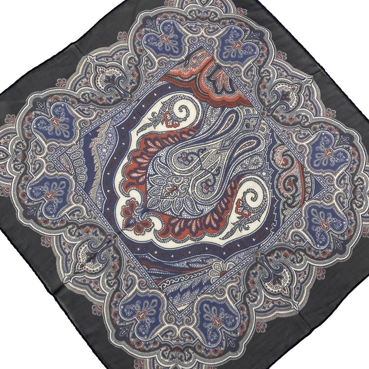 ETRO(エトロ) スカーフ美品 - ダークネイビー×白×マルチ