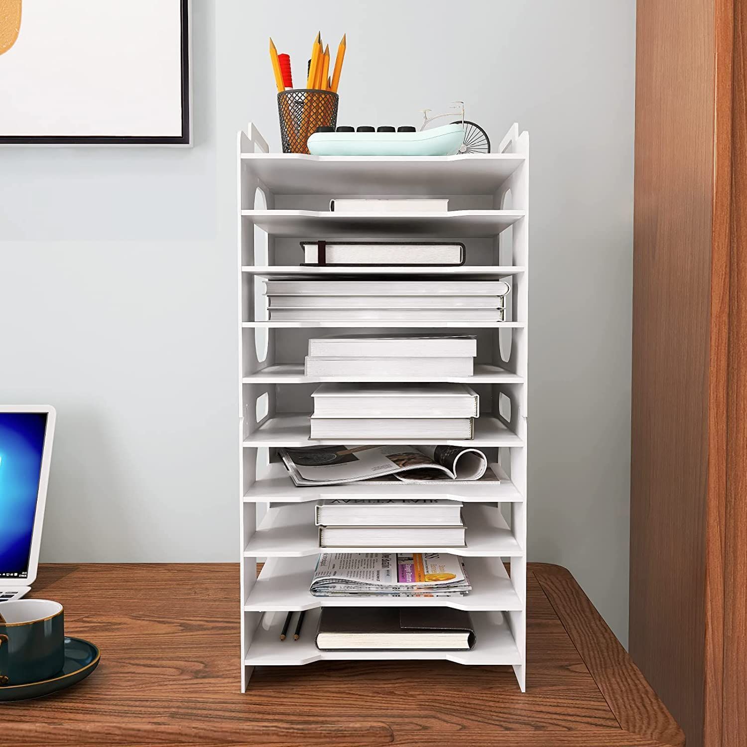 PUNCIA レターケース a4 縦型 書類ケース オフィス 事務用品 おしゃれ