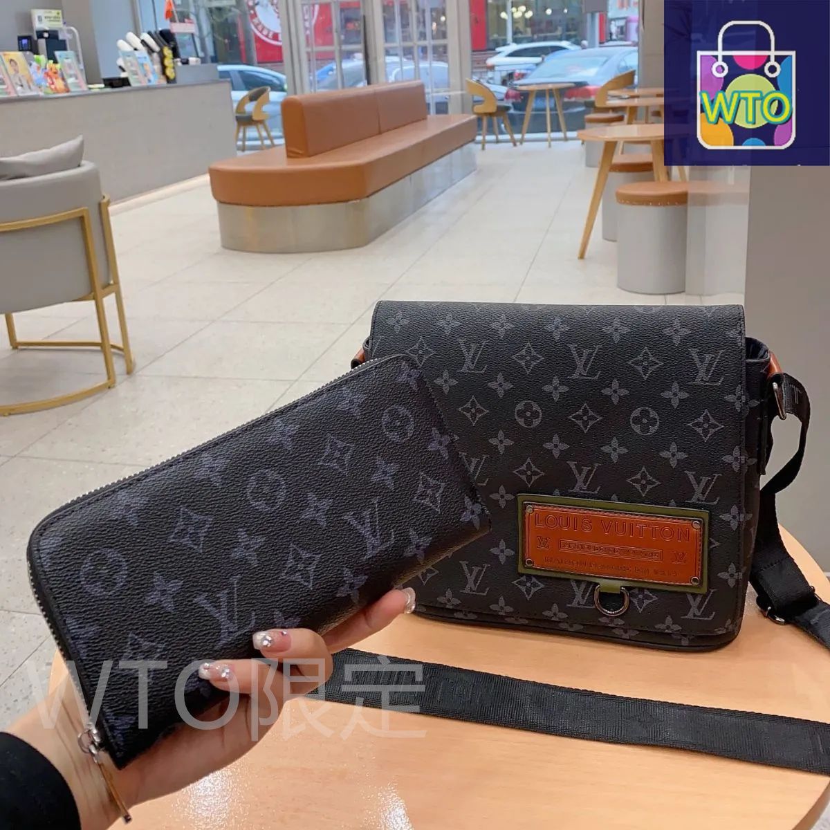 LOUIS VUITTON◆Outdoorポーチ ショルダーバッグ【送料関税込】 取外し可能なファスナー付きポーチ付きシティショルダーバッグ