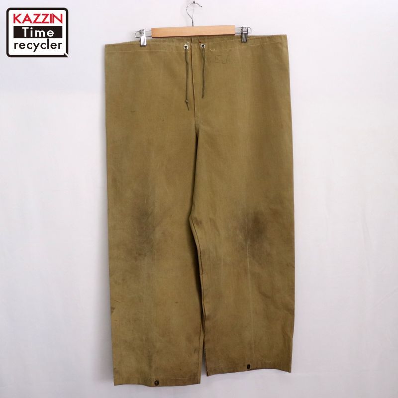 50s ビンテージワークパンツ 50s vintage デッキ ワークパンツ メンズ XL~サイズ相当 ビッグ