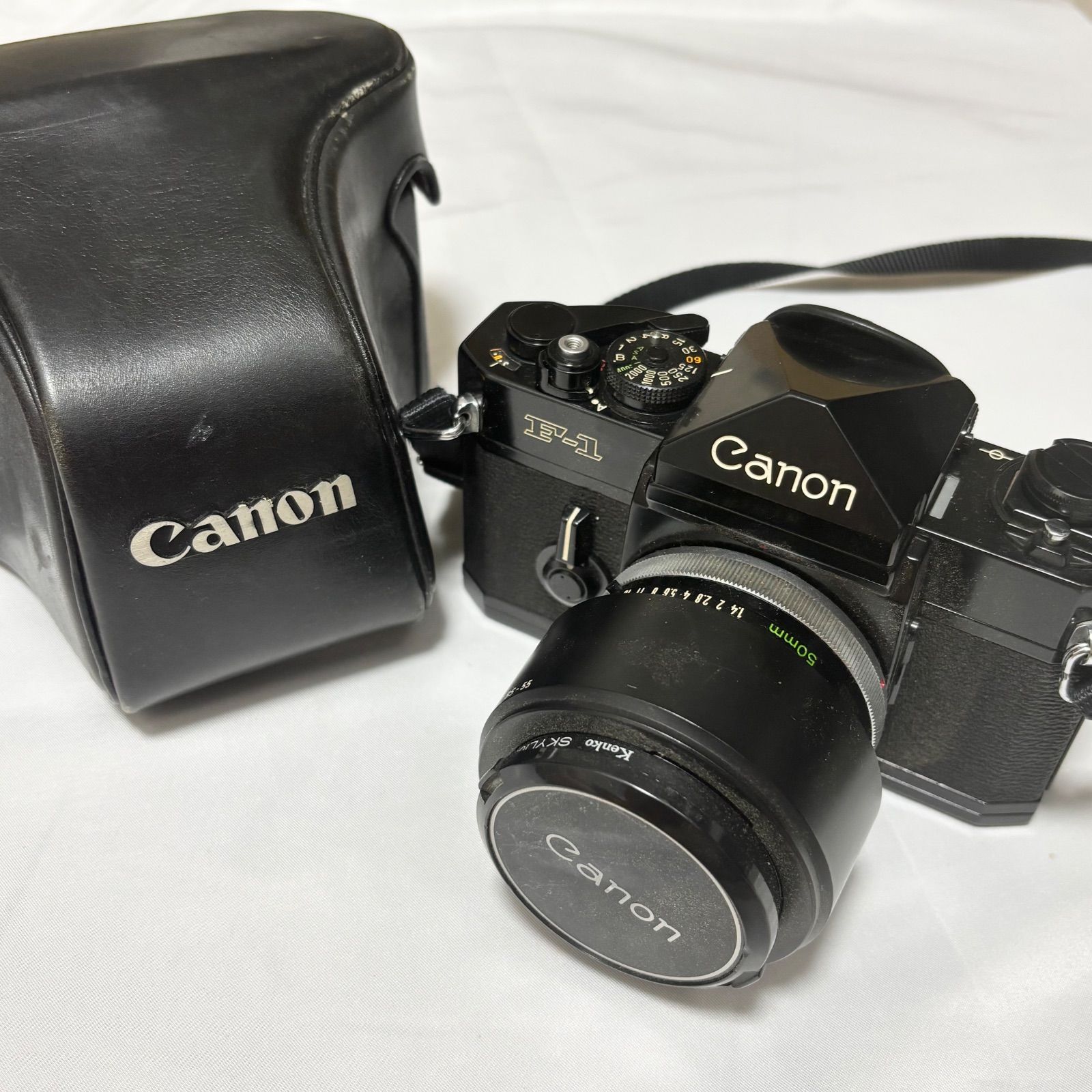 Canon キヤノン F-1 フィルム一眼カメラ 撮影 写真 フィルムカメラ 動作未 品 ジャンク品扱い ケース付き