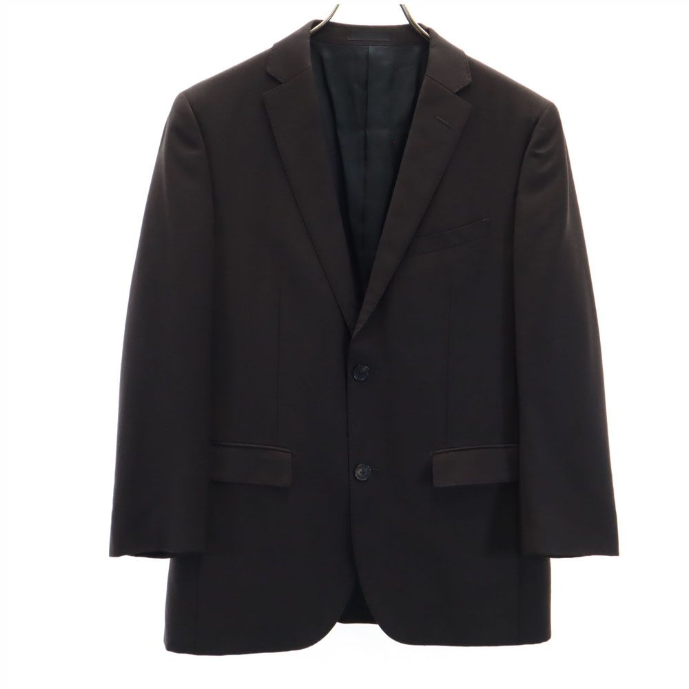 ブラックレーベルクレストブリッジ ウール 三陽商会 日本製 テーラードジャケット L ブラウン系 BLACK LABEL CRESTBRIDGE メンズ