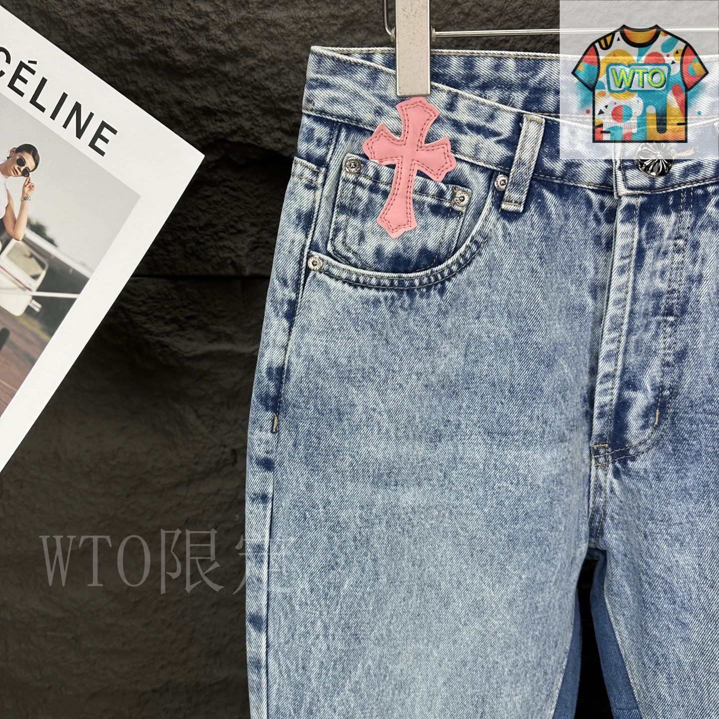 今日 GALLERY×Chrome 2025 粉豹 クロスカップルジーンズ-3 DECORATOM_COM_BR
