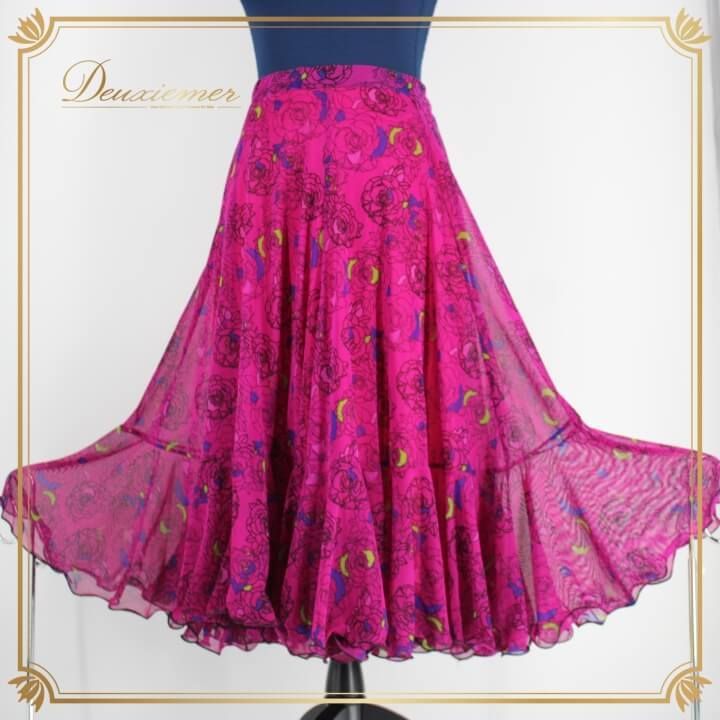 社交ダンス 衣装 スタンダード スカート レッスンウェア パーティー