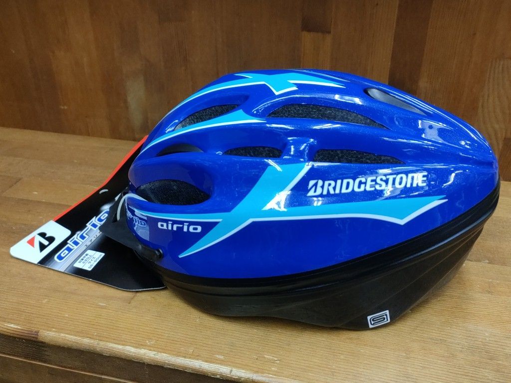 ブリヂストン(BRIDGESTONE) エアリオ 自転車 ヘルメット 子供 小学生 キッズ 7色展開 Lサイズ(頭囲 56cm~60cm) ブルー -  メルカリ