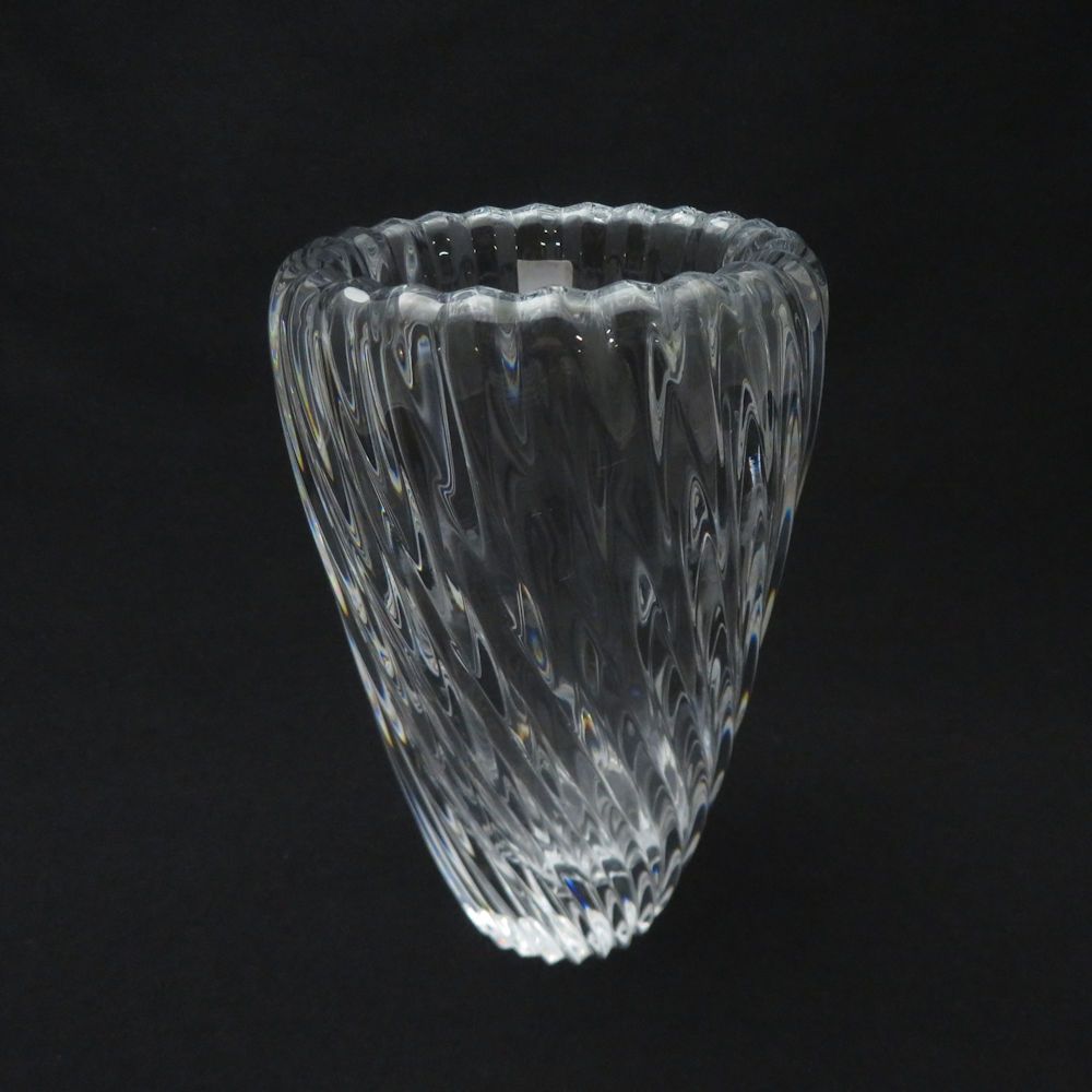 Baccarat バカラ サーフ 花瓶 クリスタル フラワーベース 花びん 置物