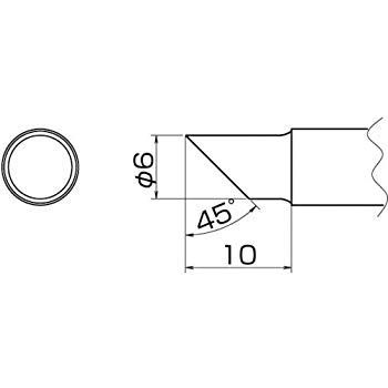 (未使用･未開封品)　白光 こて先 6C型 T20C6 60wa65s 未使用・未開封品) 白光 こて先 6C型 T20C6 60wa65s 【公式通販】