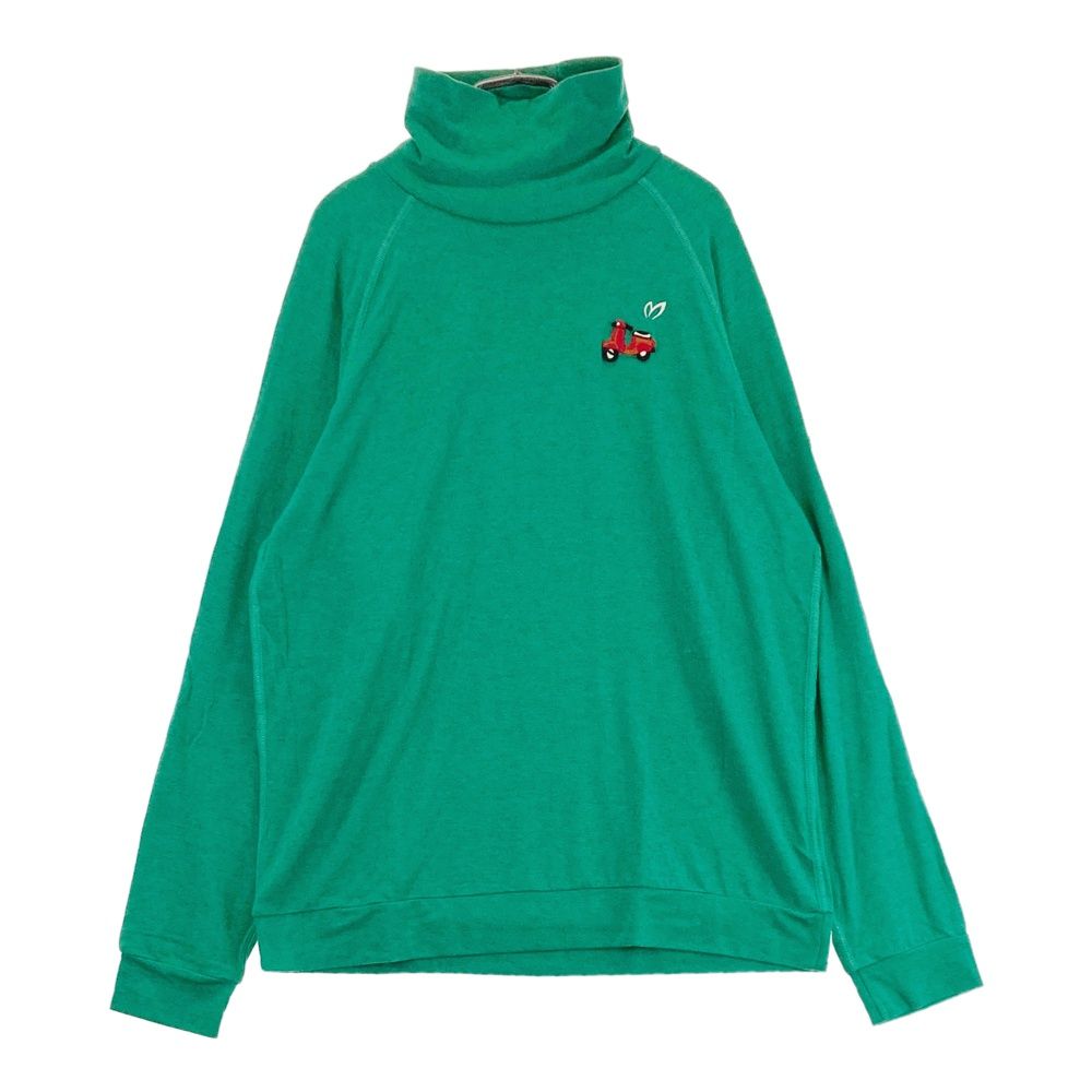 サイズ：6 MASTER BUNNY EDITION マスターバニーエディション  ハイネック長袖Tシャツ  グリーン系 [240101474348] ゴルフウェア メンズ ストスト サイズ：6 MASTER BUNNY EDITION マスターバニーエディション