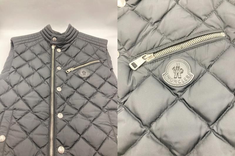 moncler モンクレール roy gilet キルティング ダウンベスト サイズ0 中古 D4