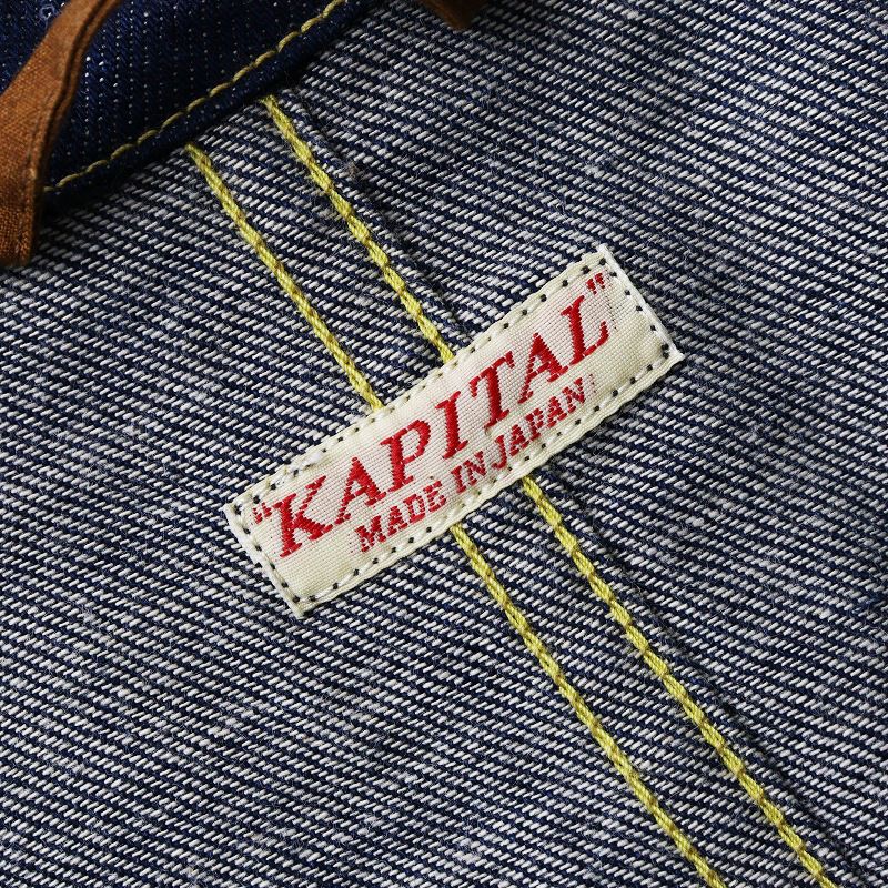キャピタル KAPITAL 8ozデニムショップコート 1(S)インディゴ