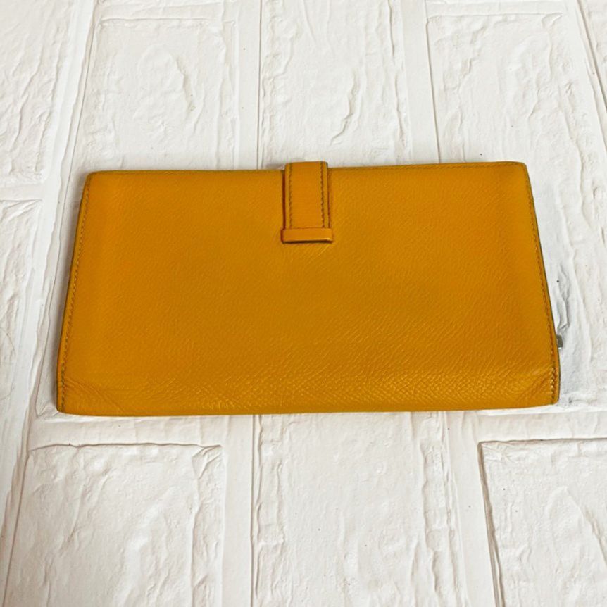 美品】HERMES エルメス 長財布 ベアンスフレ レザー YLW - メルカリ