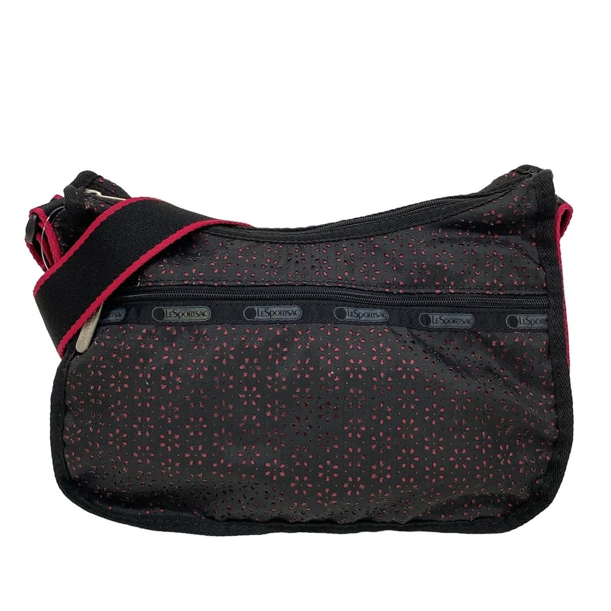 LeSportsac レスポートサック ボストンバッグ ショルダーバッグ 黒色 LeSportsac レスポートサック ショルダーバッグ LARGE HOBO 無地