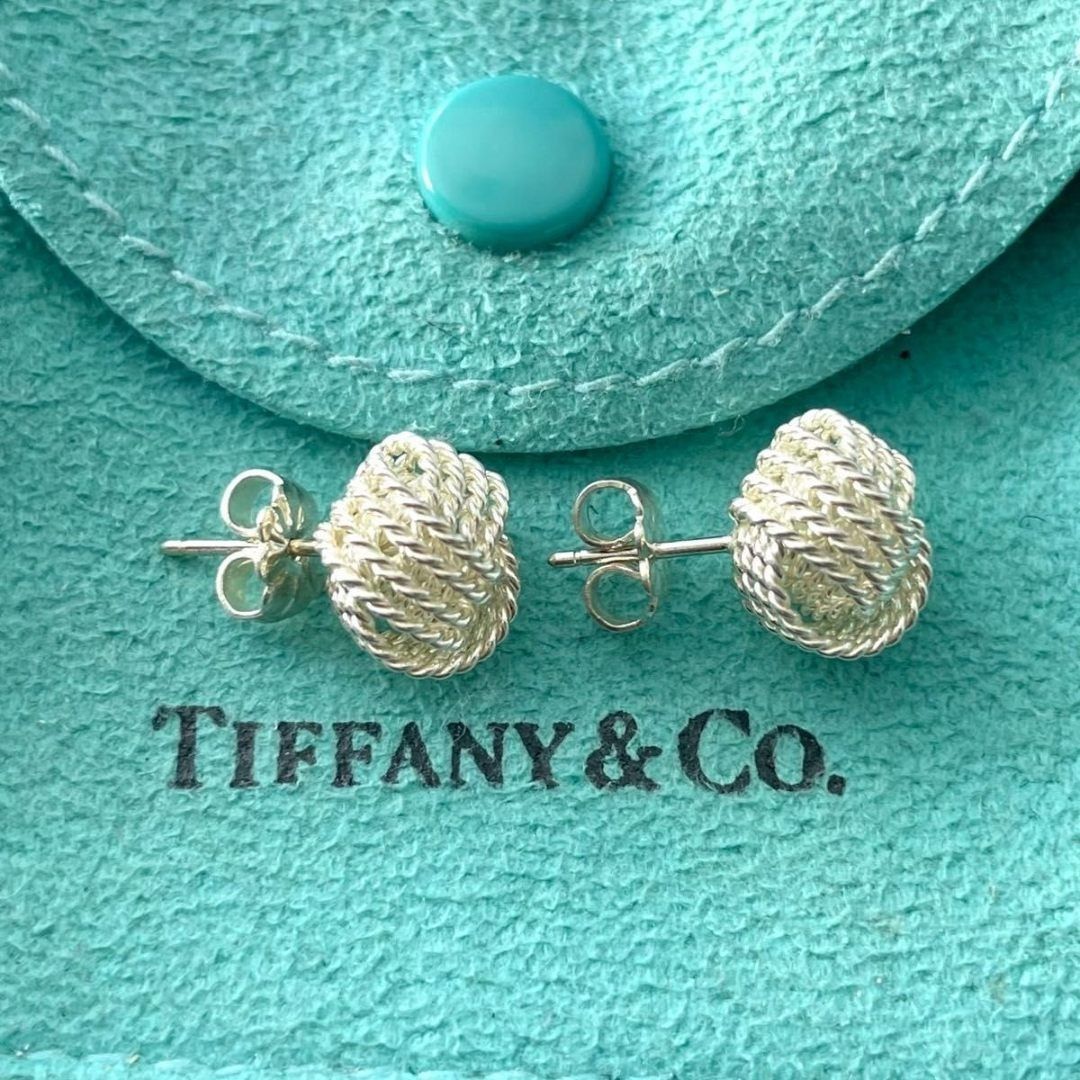 ティファニー サマセット メッシュ ツイスト ボール ピアス SC12fe