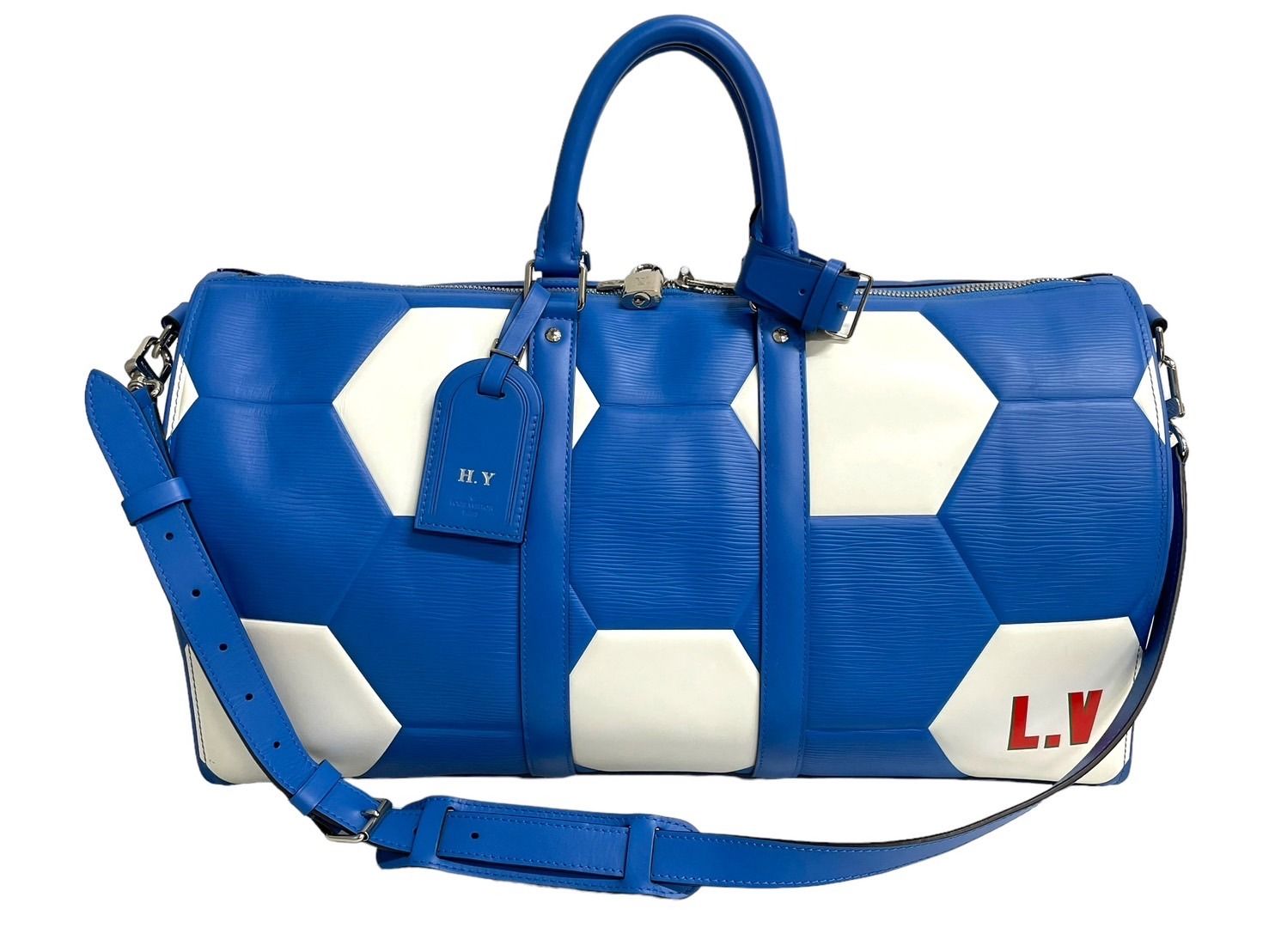 LOUIS VUITTON ルイヴィトン キーポル バンドリエール50 ボストンバッグ M52120 エピレザー 2018 FIFAワールドカップ 美品  中古 66210 - メルカリ